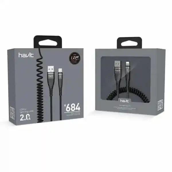 Havit H684 1 2M 2 0A Lightning Data &Amp; Charging Cable For Iphone C