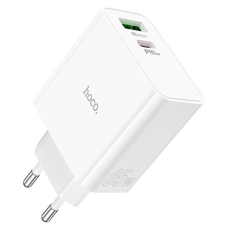 Hoco C113A Pd65W + Qc3.0 Eu Wall Charger With Cable G Hoco C113A Pd65W + Qc3.0 Eu Wall Charger With Cable G