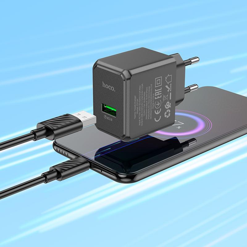 Hoco Cs12A Charger Adapter With Type C Cable B Hoco Cs12A Charger Adapter With Type C Cable B