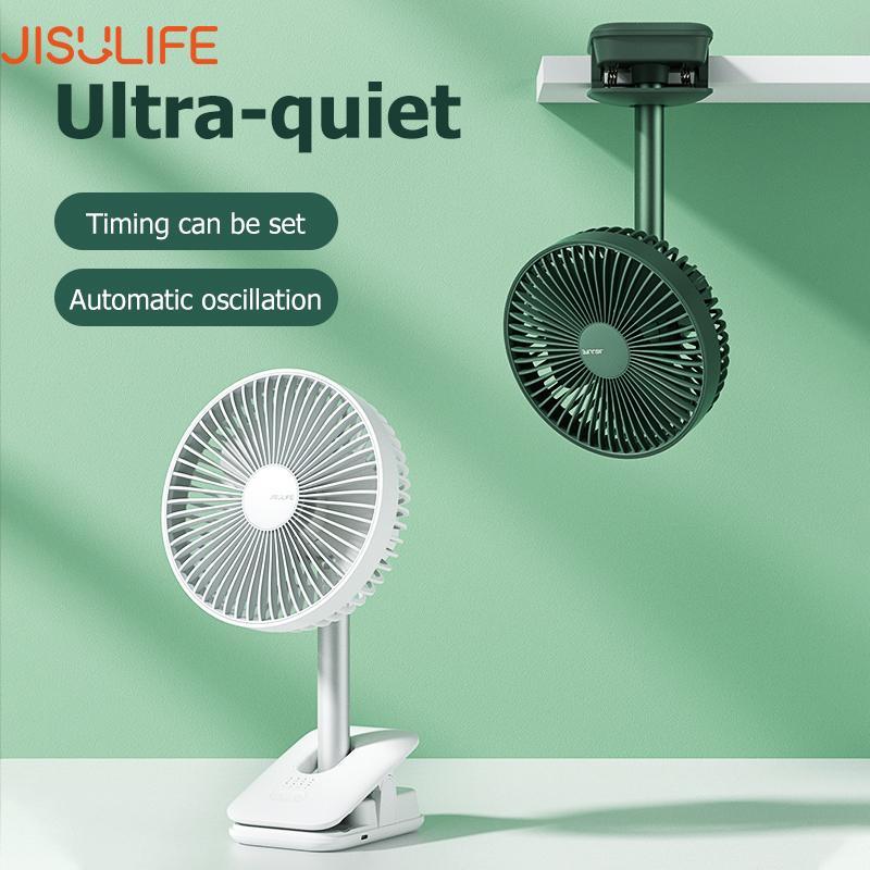 Jisulife Fa13R Clip Fan Auto Oscillating Clip On Fan 8000Mah A Jisulife Fa13R Clip Fan Auto Oscillating Clip On Fan 8000Mah A