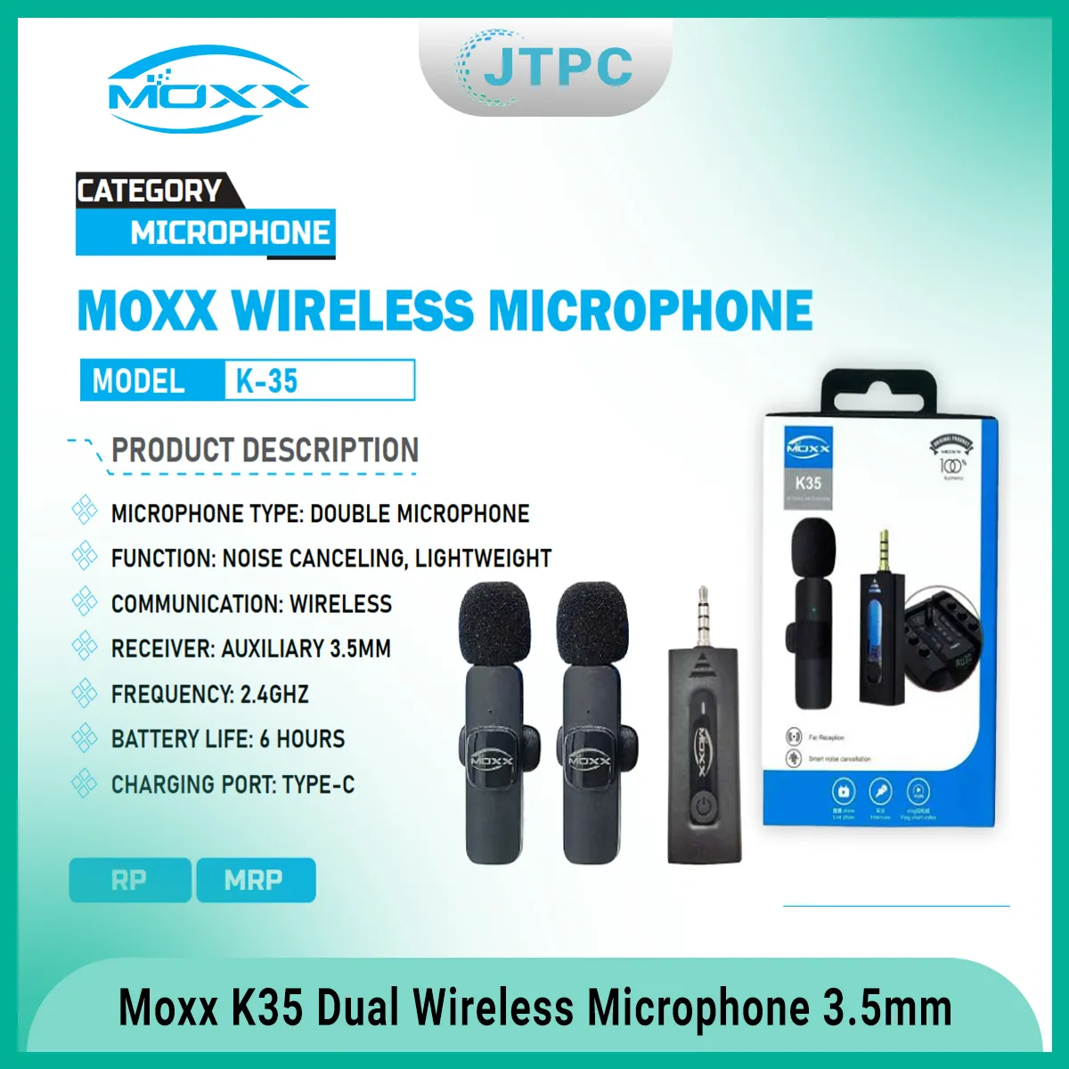 Moxx K35 Wireless Microphone E Moxx K35 Wireless Microphone E