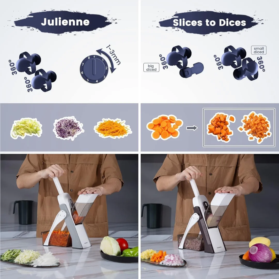Multi Functional Vegetable Cutter With Slicer D Multi Functional Vegetable Cutter With Slicer D