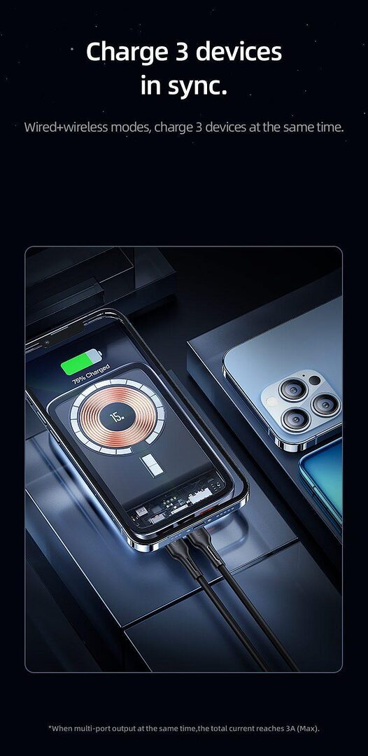 Usams Us Cd184 10000Mah Pd 20W Magnetic Wireless Power Bank G