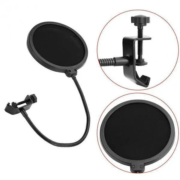 Wind Pop Filter For Microphone With Adjustable Arm Wind Pop Filter For Microphone With Adjustable Arm