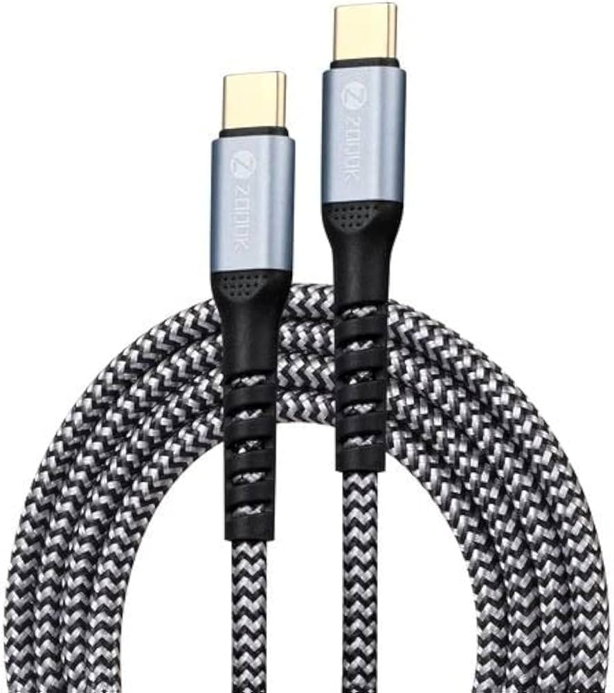 Zoook Superfast 100W C Usb Type C To Type C Fast Charging Cable Zoook Superfast 100W C Usb Type C To Type C Fast Charging Cable