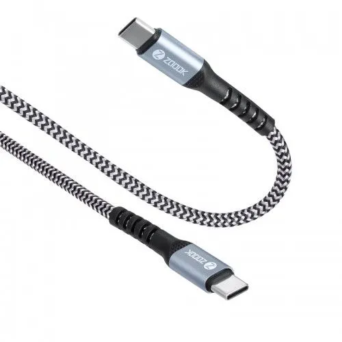 Zoook Superfast 60W C Usb Type C To Type C Fast Charging Cable B Zoook Superfast 60W C Usb Type C To Type C Fast Charging Cable B