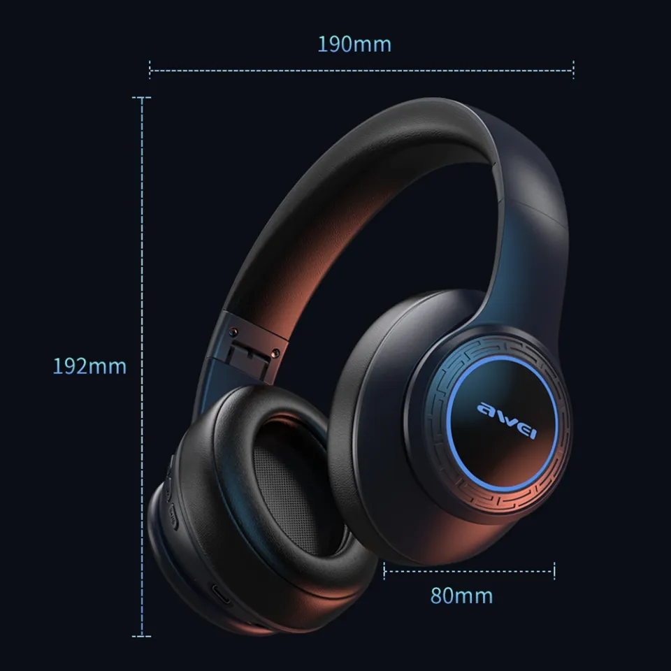 Awei A300Bl Wireless Headphone With Led Lighting Earphone A Awei A300Bl Wireless Headphone With Led Lighting Earphone A