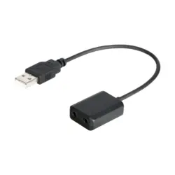 Boya BY EA2L USB Male to Dual 3.5mm Female Converter