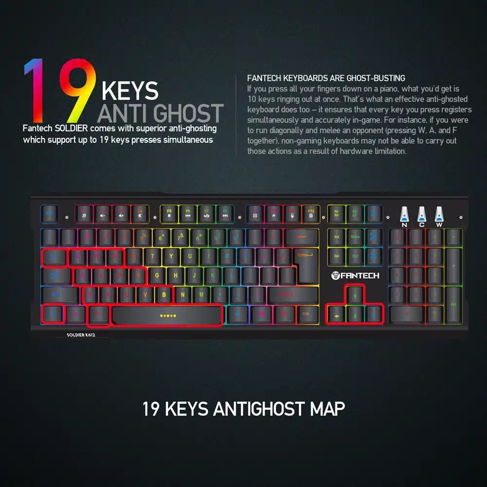 Fantech K612 Rgb Wired Gaming Keyboard B Fantech K612 Rgb Wired Gaming Keyboard B