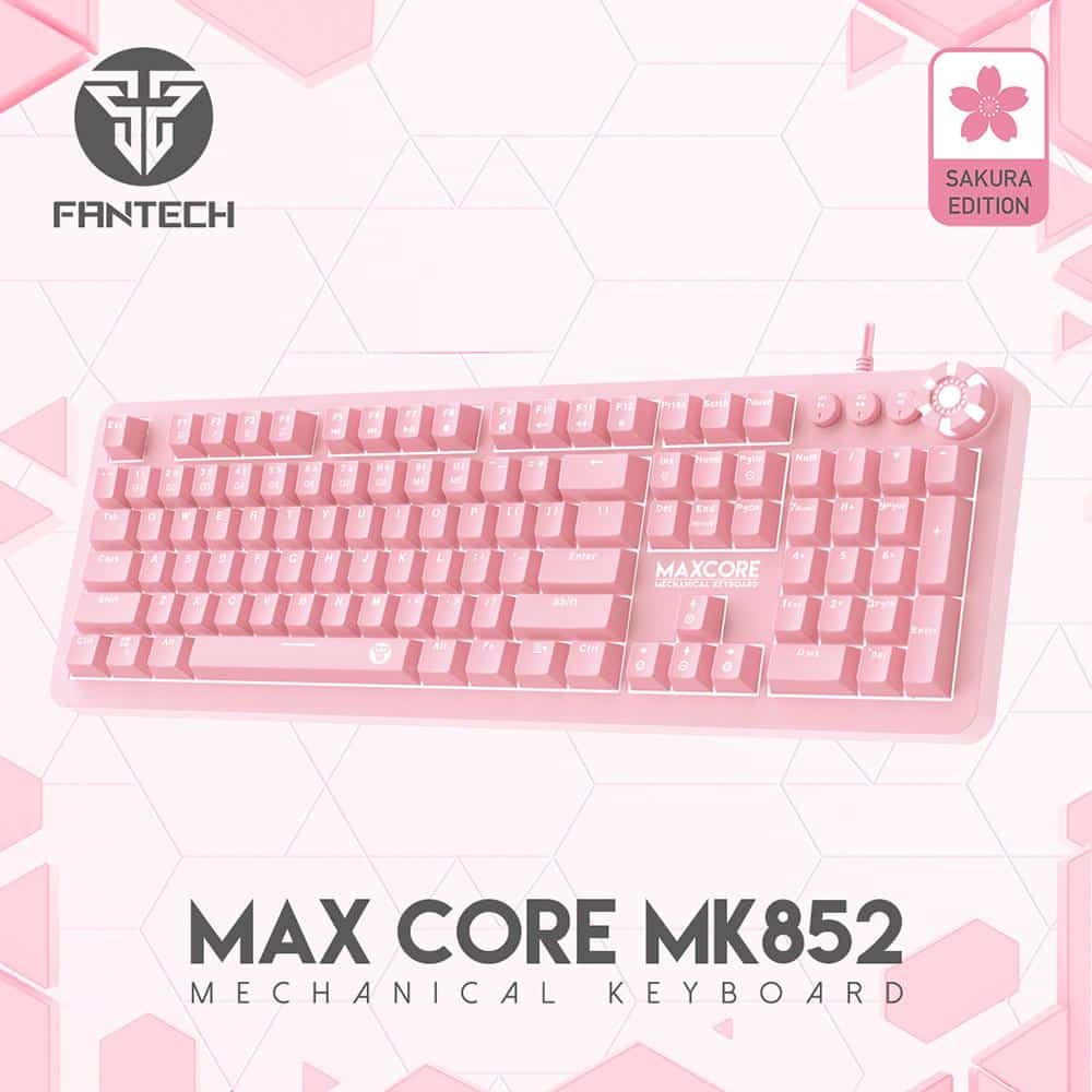 Fantech Mk852 Sakura Edition Usb Wired Mechanical Gaming Keyboard A Fantech Mk852 Sakura Edition Usb Wired Mechanical Gaming Keyboard A
