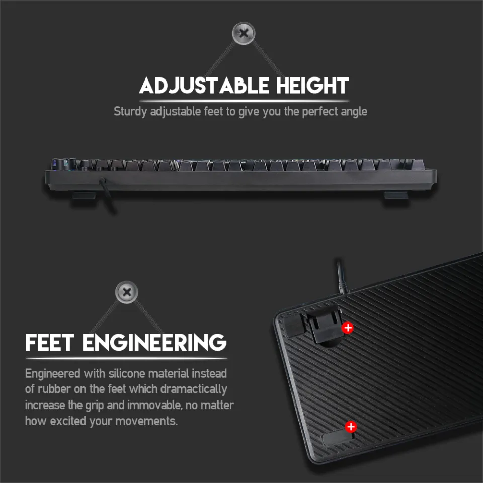 Fantech Mk852 Usb Wired Led Mechanical Gaming Keyboard E Fantech Mk852 Usb Wired Led Mechanical Gaming Keyboard E