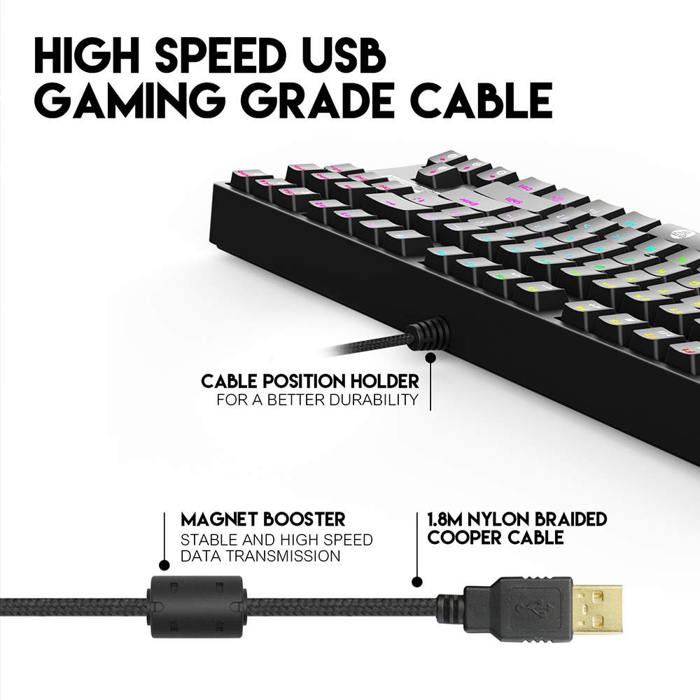 Fantech Mk872 Optilite Rgb Wired Mechanical Gaming Keyboard D Fantech Mk872 Optilite Rgb Wired Mechanical Gaming Keyboard D