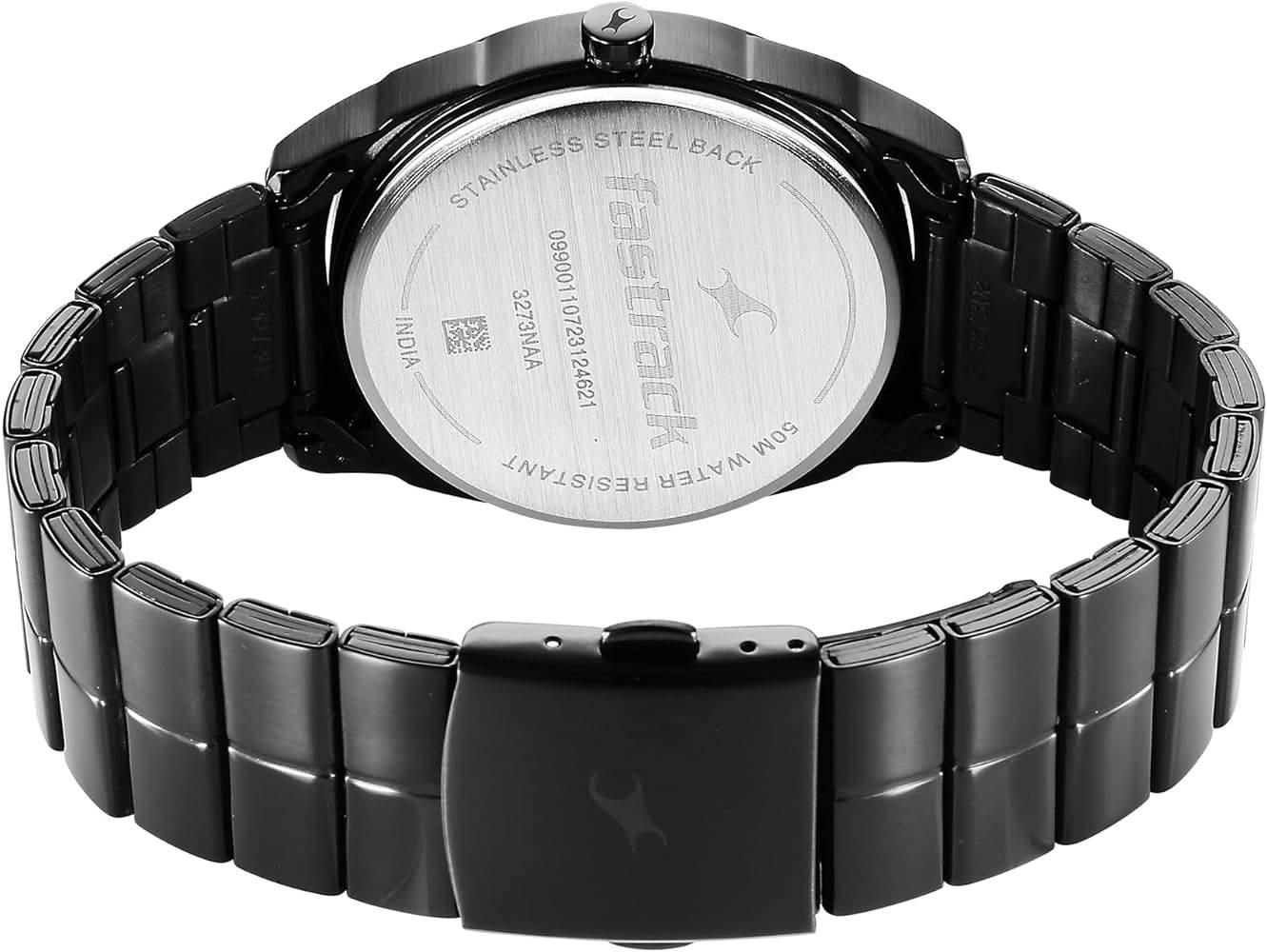 Fastrack 3273Nm01 Quartz Analog Black Dial Black Stainless Steel Strap Watch A Fastrack 3273Nm01 Quartz Analog Black Dial Black Stainless Steel Strap Watch A
