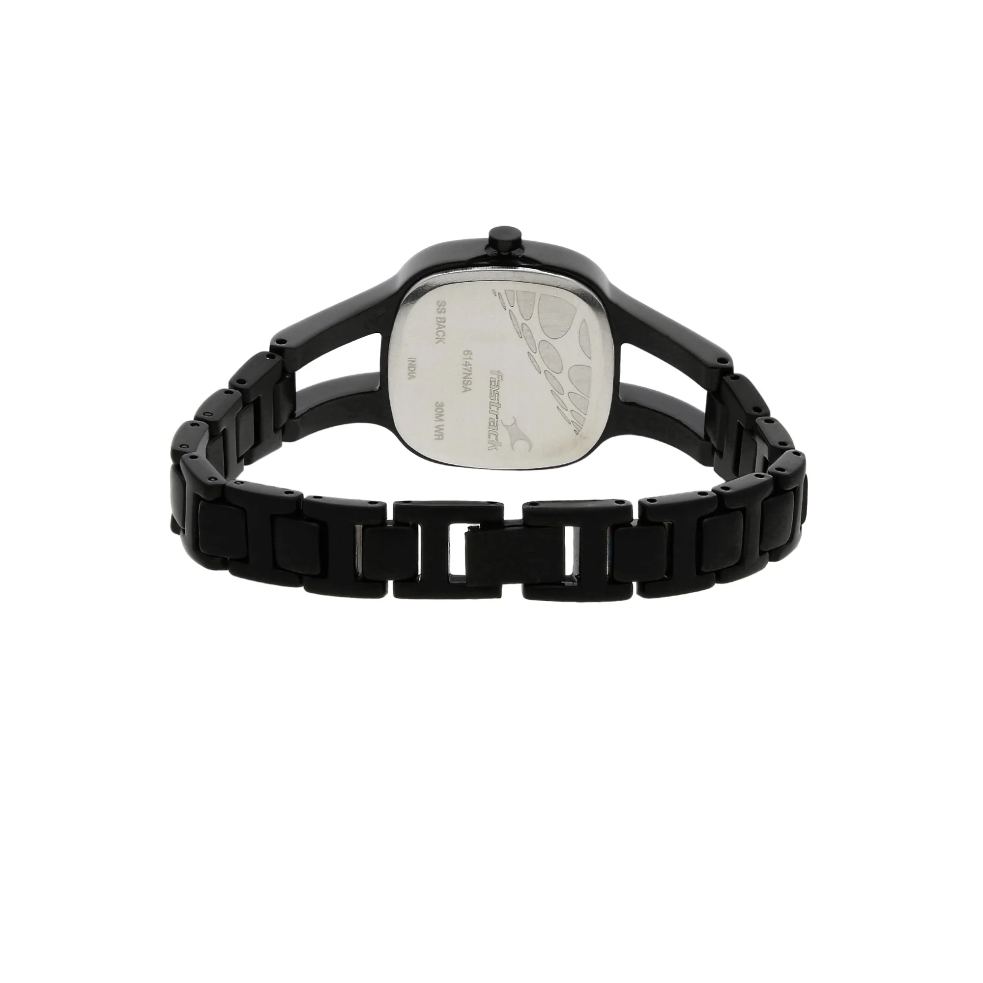 Fastrack Ladies Watch Ns6147Nm02 Quartz Analog Black Dial Metal Strap Watch For Girls A Fastrack Ladies Watch Ns6147Nm02 Quartz Analog Black Dial Metal Strap Watch For Girls A