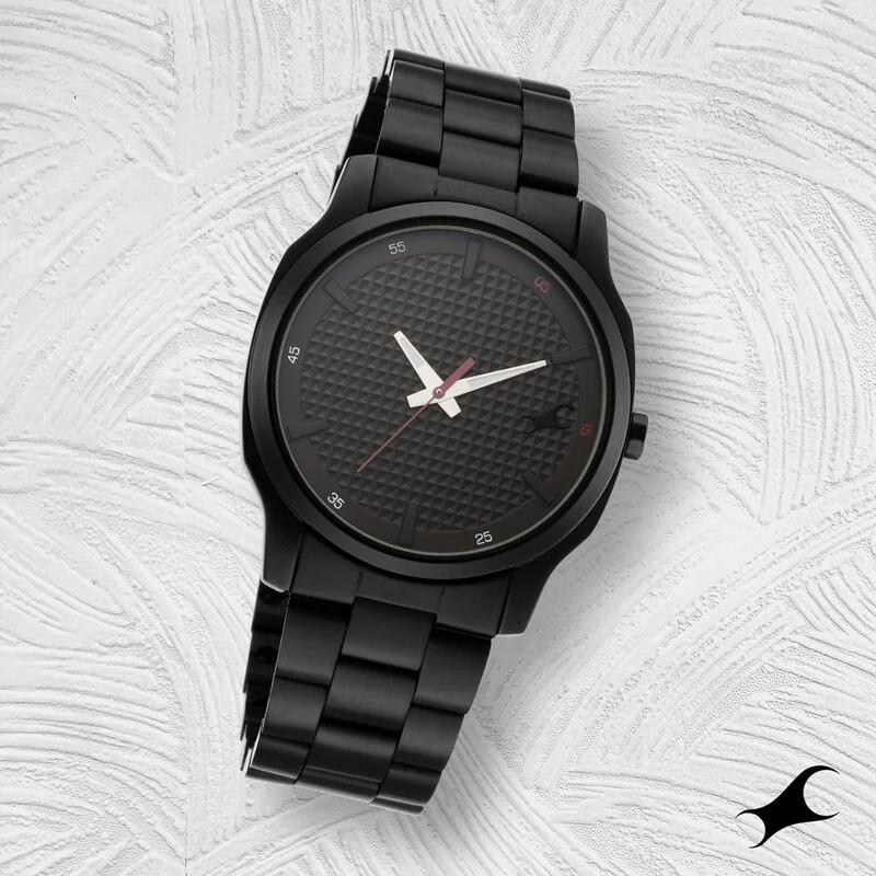 Fastrack Nr3255Nm01 Stunners Quartz Analog Black Dial Metal Strap Watch A Fastrack Nr3255Nm01 Stunners Quartz Analog Black Dial Metal Strap Watch A