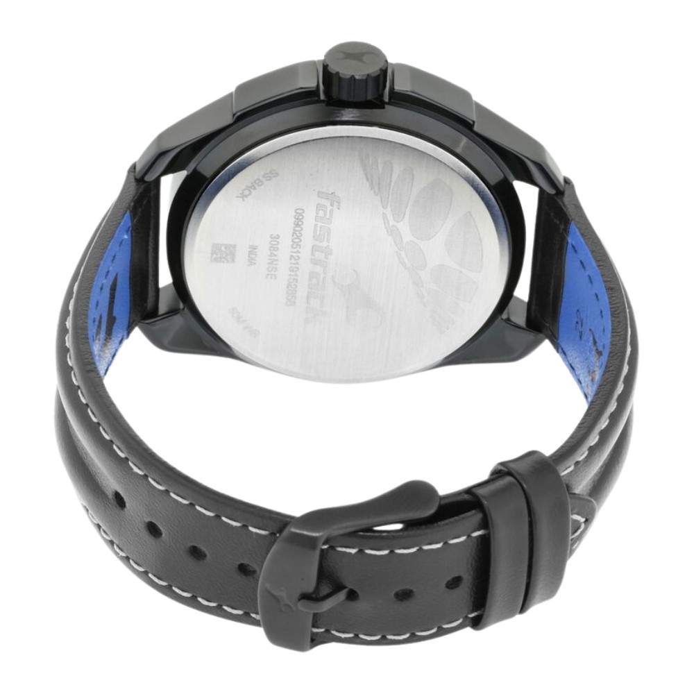 Fastrack Ns3084Nl05 Hitlist Quartz Analog Black Dial Leather Strap Watch C Fastrack Ns3084Nl05 Hitlist Quartz Analog Black Dial Leather Strap Watch C