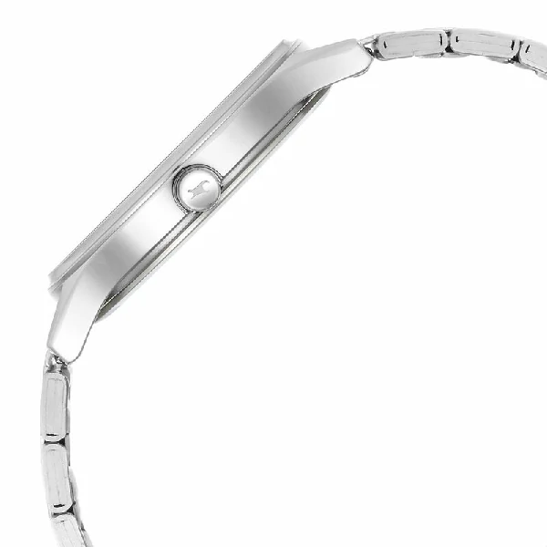 Fastrack Ns3290Sm01 Stunners Quartz Analog Silver Dial Metal Strap Watch C Fastrack Ns3290Sm01 Stunners Quartz Analog Silver Dial Metal Strap Watch C