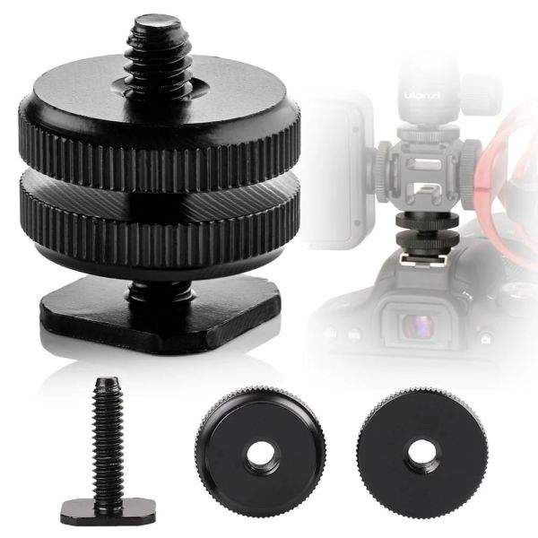 Gearup Cm30 1 4 Inch (Full Metal) Double Nut Cold Shoe Mount For Camera, Led Light, Microphone A Gearup Cm30 1 4 Inch (Full Metal) Double Nut Cold Shoe Mount For Camera, Led Light, Microphone A