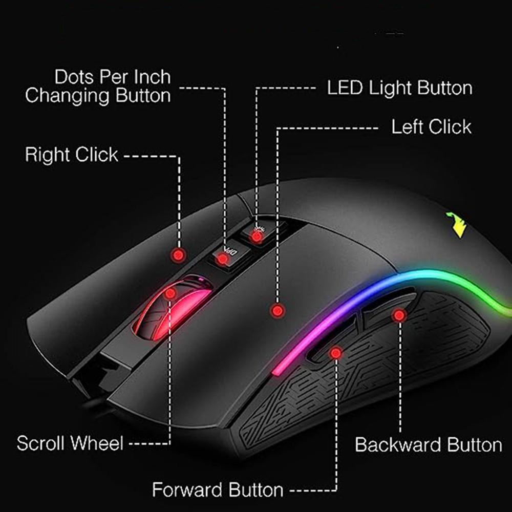 Havit Kb380L Rgb Wired Gaming Keyboard, Mouse &Amp; Rgb Headphone Combo C Havit Kb380L Rgb Wired Gaming Keyboard, Mouse &Amp; Rgb Headphone Combo C