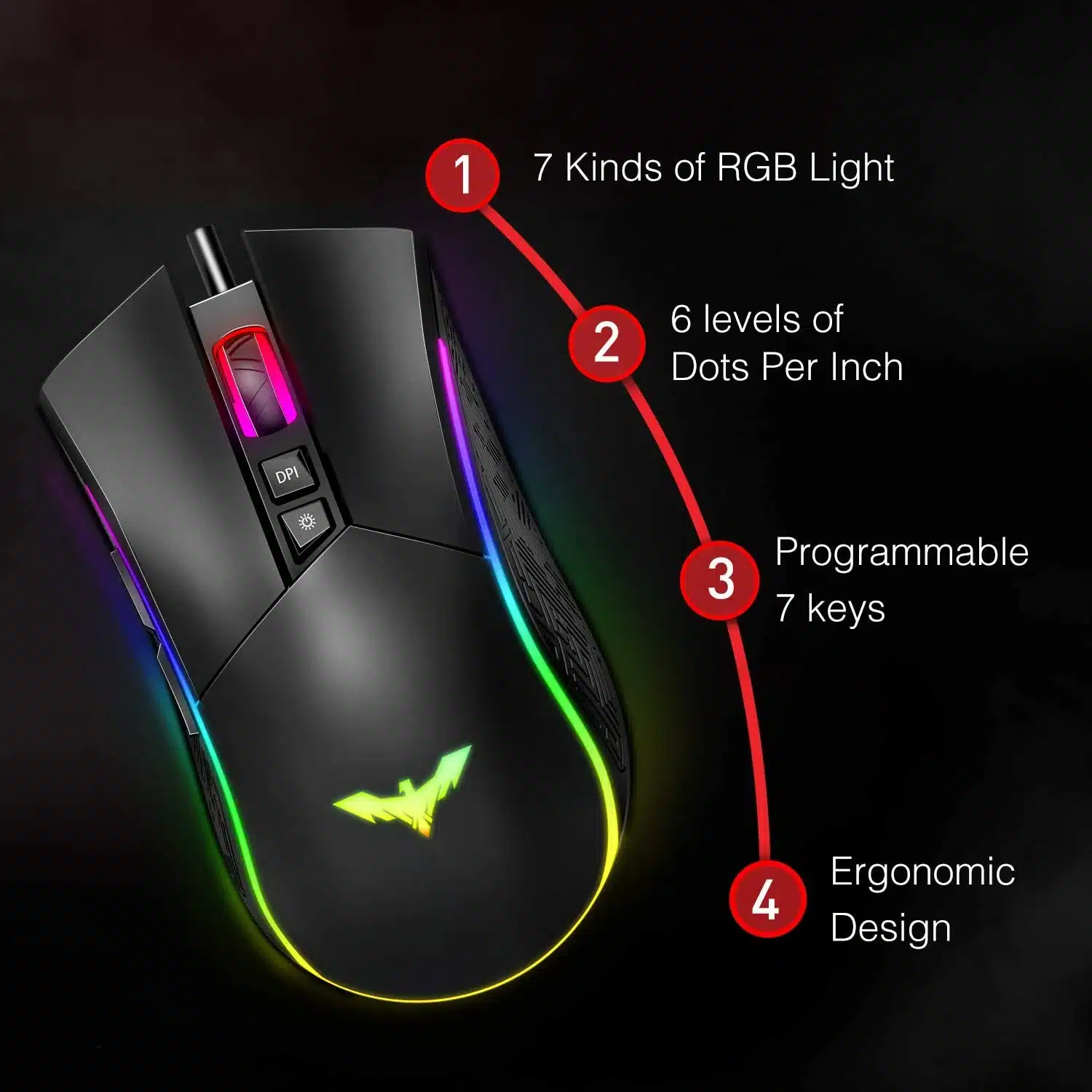 Havit Kb380L Rgb Wired Gaming Keyboard, Mouse &Amp; Rgb Headphone Combo E Havit Kb380L Rgb Wired Gaming Keyboard, Mouse &Amp; Rgb Headphone Combo E