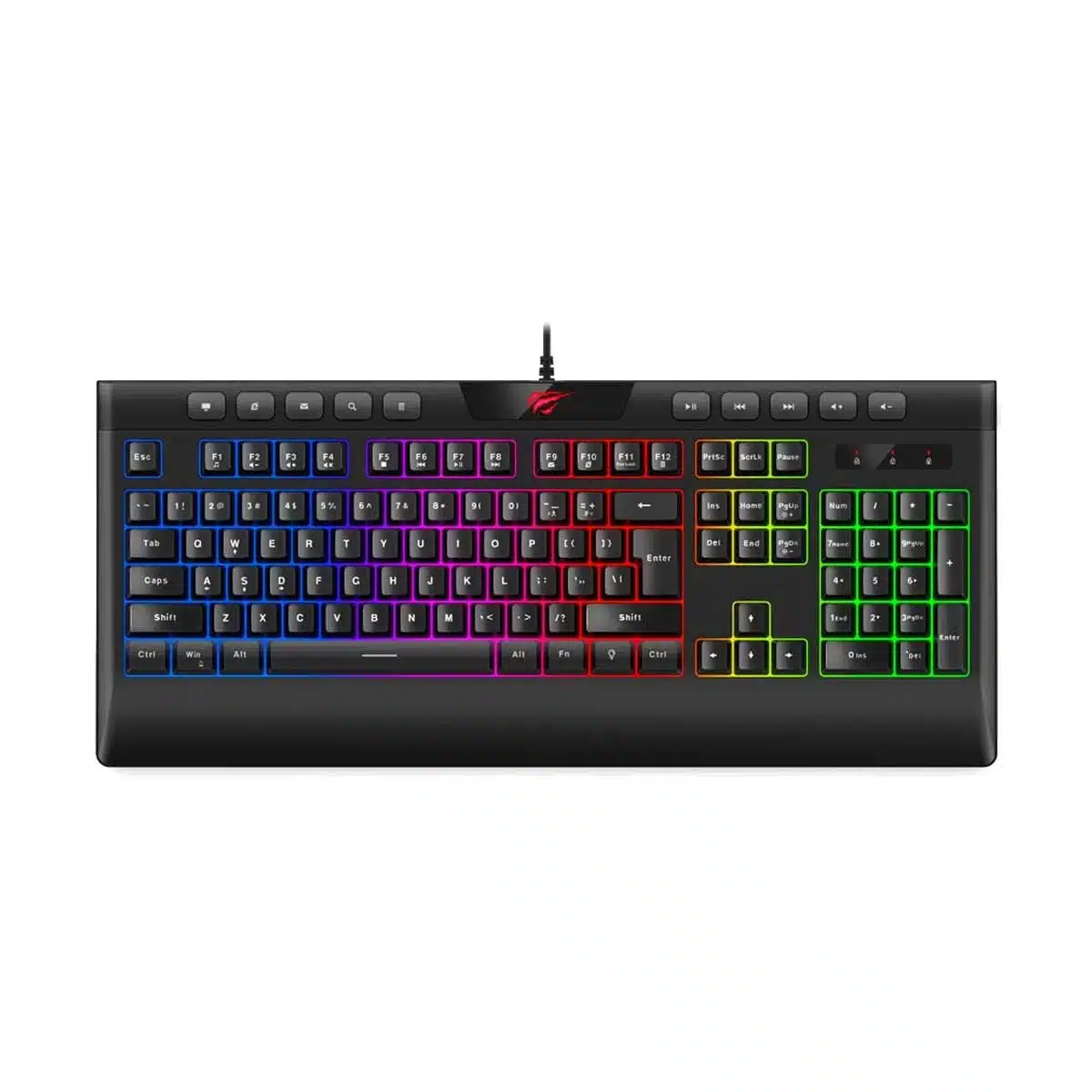 Havit Kb487L Usb Multi Function Backlit Gaming Keyboard With Bangla Havit Kb487L Usb Multi Function Backlit Gaming Keyboard With Bangla