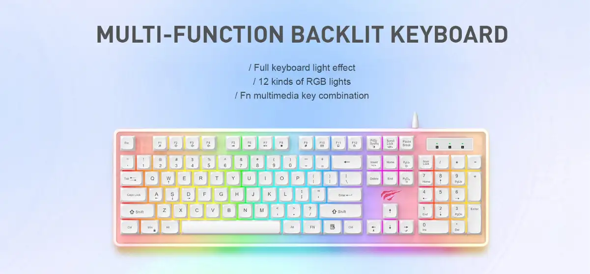 Havit Kb876L Usb Multi Function Backlit Gaming Keyboard A Havit Kb876L Usb Multi Function Backlit Gaming Keyboard A