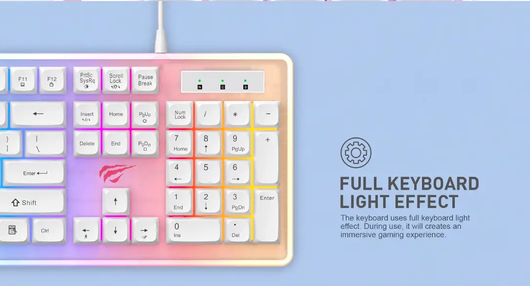 Havit Kb876L Usb Multi Function Backlit Gaming Keyboard C Havit Kb876L Usb Multi Function Backlit Gaming Keyboard C