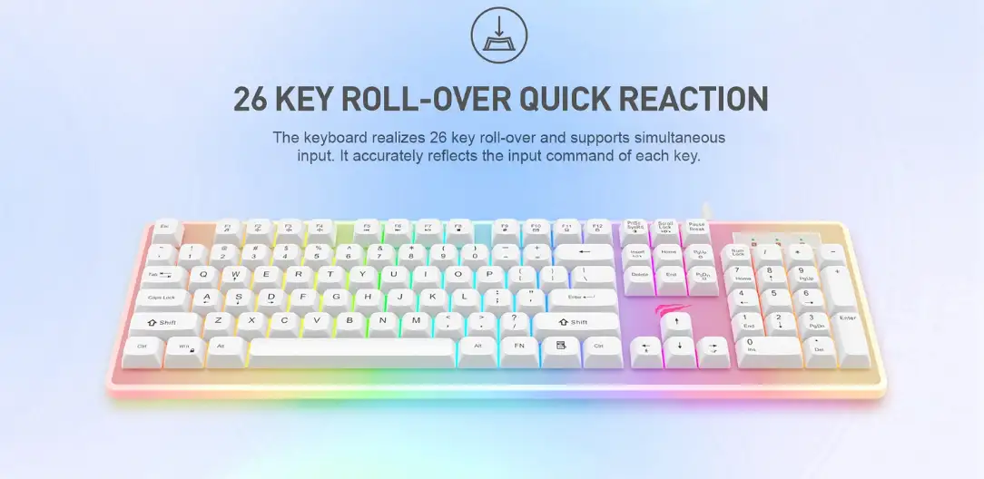 Havit Kb876L Usb Multi Function Backlit Gaming Keyboard D Havit Kb876L Usb Multi Function Backlit Gaming Keyboard D