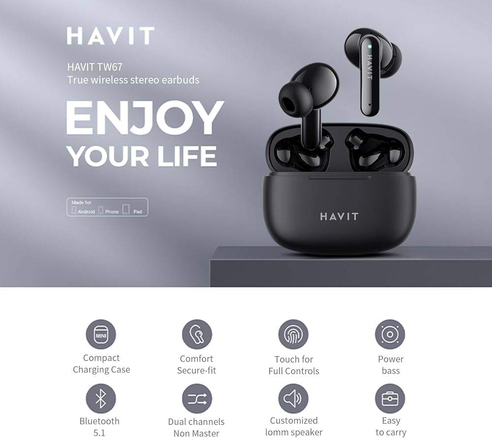 Havit Tw967 Bluetooth Earbuds B Havit Tw967 Bluetooth Earbuds B