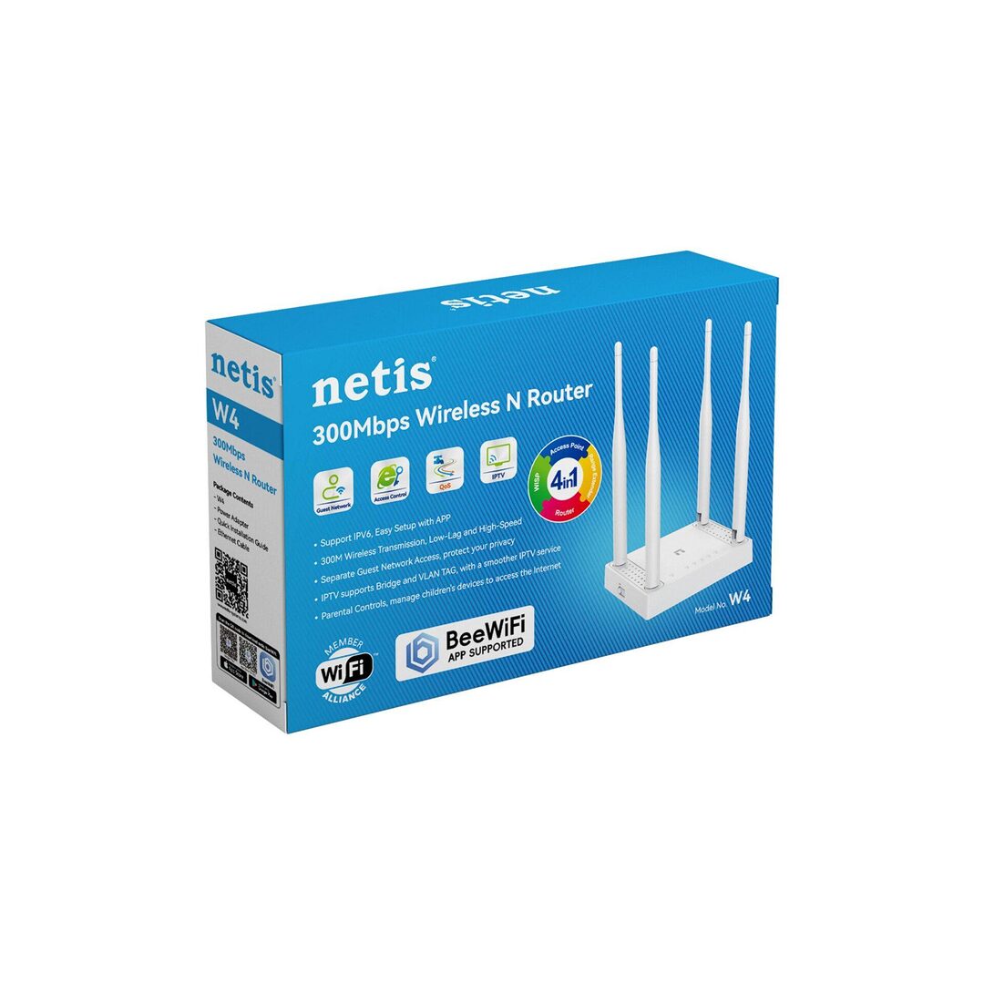 Netis W4 300Mbps 4 Antenna Router A