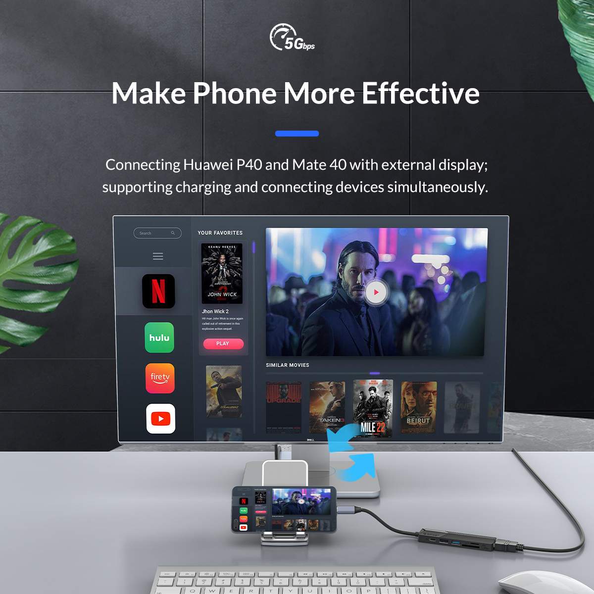 Orico Mdk 5P Type C 5 In 1 Multifunctional Docking Station D Orico Mdk 5P Type C 5 In 1 Multifunctional Docking Station D