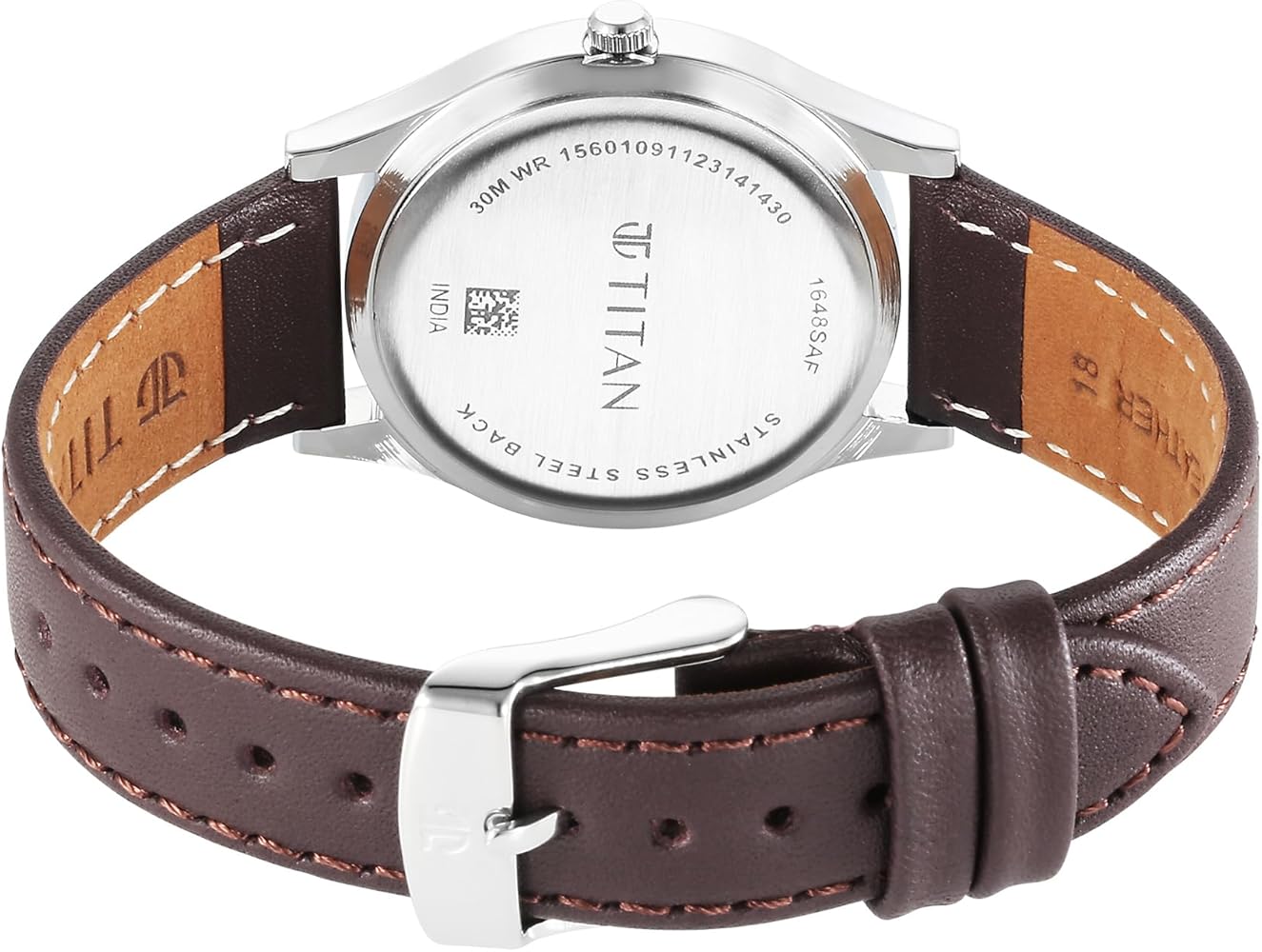 Titan 1648Sl01 Karishma Zing Quartz Analog Blue Dial Leather Strap Watch B Titan 1648Sl01 Karishma Zing Quartz Analog Blue Dial Leather Strap Watch B