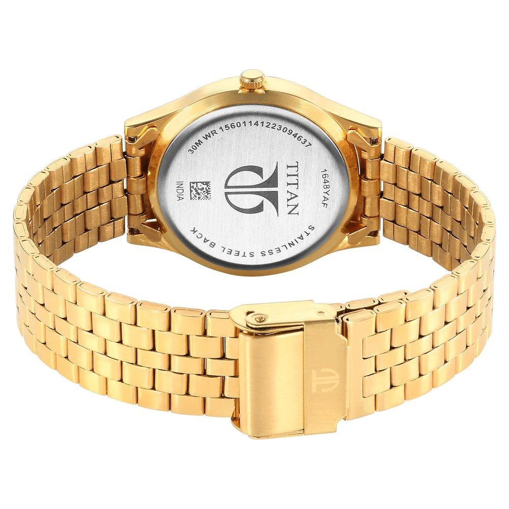 Titan 1648Ym06 Karishma Zing Quartz Analog Brown Dial Stainless Steel Strap Watch A Titan 1648Ym06 Karishma Zing Quartz Analog Brown Dial Stainless Steel Strap Watch A