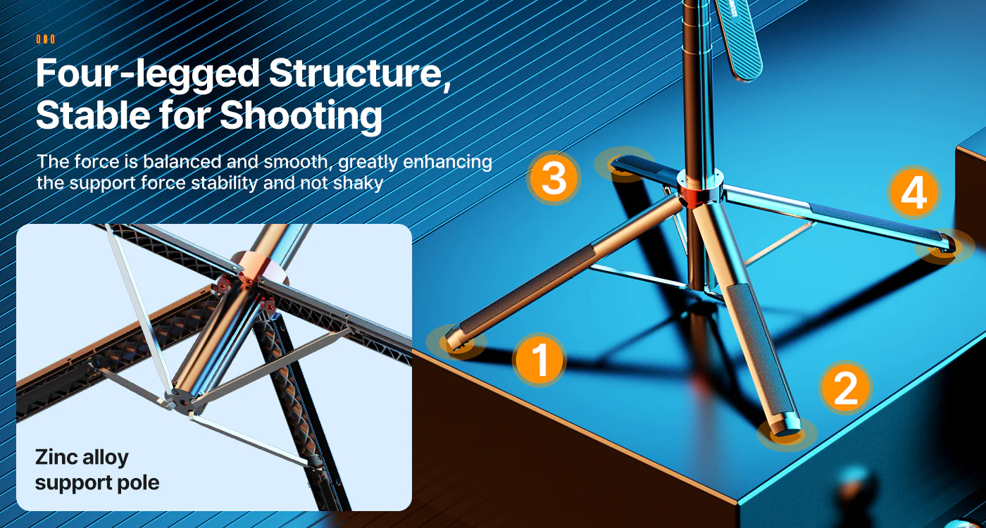 Ulanzi Ma09 Bluetooth Selfie Stick Tripod &Amp; Wireless Remote C Ulanzi Ma09 Bluetooth Selfie Stick Tripod &Amp; Wireless Remote C