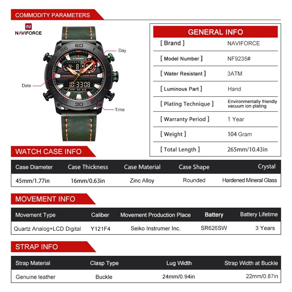 Naviforce 9235 Watch For Men A