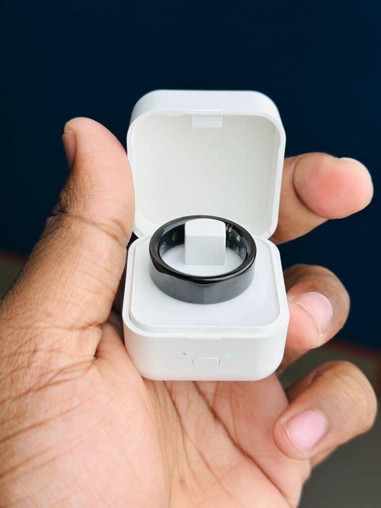 Smart Finger Ring For Fitness Tracking – With Charging Case (Ring Size 9) A Smart Finger Ring For Fitness Tracking – With Charging Case (Ring Size 9) A