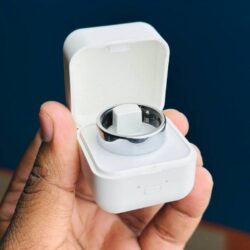 Smart Finger Ring for Fitness Tracking – With Charging Case (Ring Size  9) c