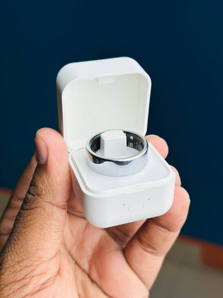 Smart Finger Ring For Fitness Tracking – With Charging Case (Ring Size 9) C Smart Finger Ring For Fitness Tracking – With Charging Case (Ring Size 9) C