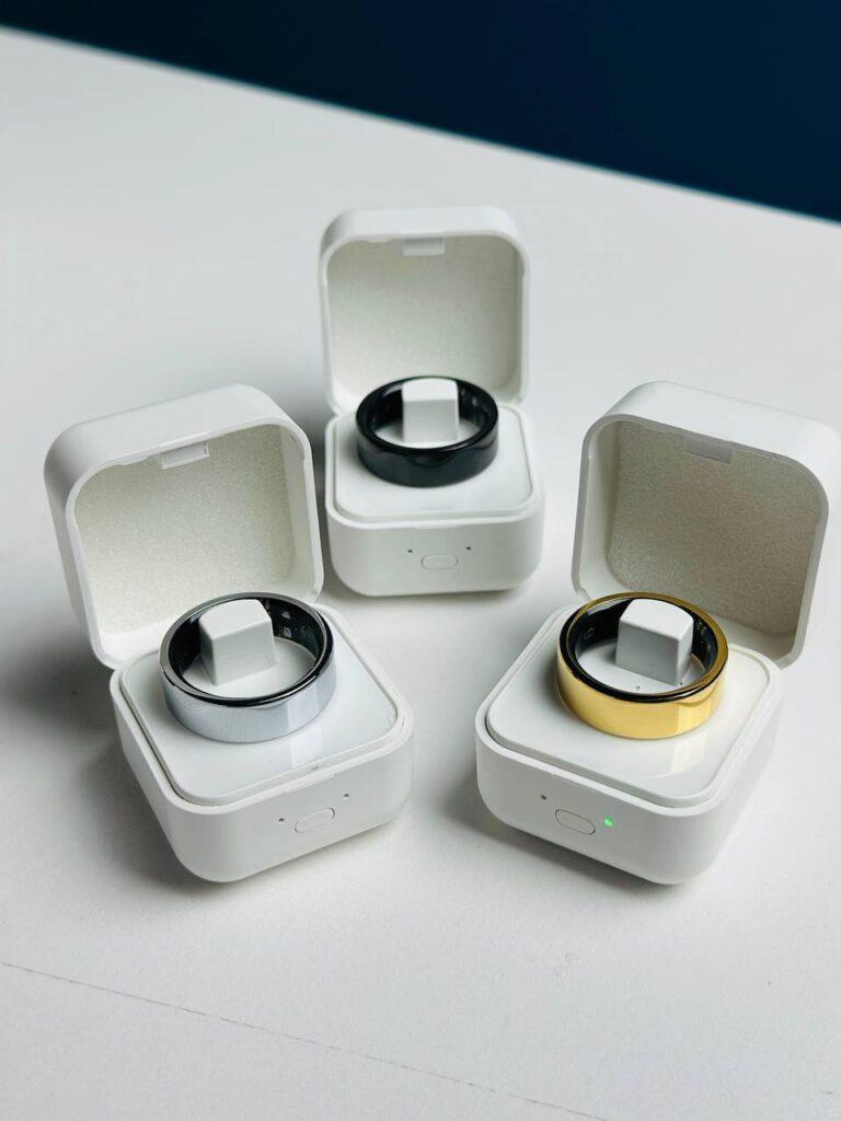 Smart Finger Ring For Fitness Tracking – With Charging Case (Ring Size 9) D