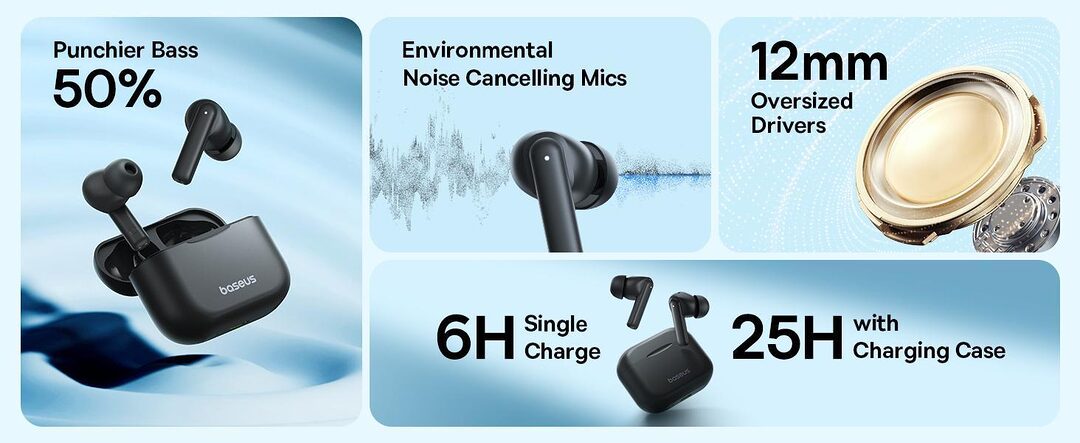 Baseus Bowie E17 Tws True Wireless Earbuds B