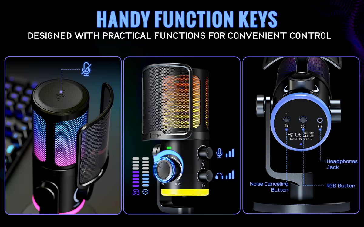 Fifine Ampligame Am6 Condenser Microphone E