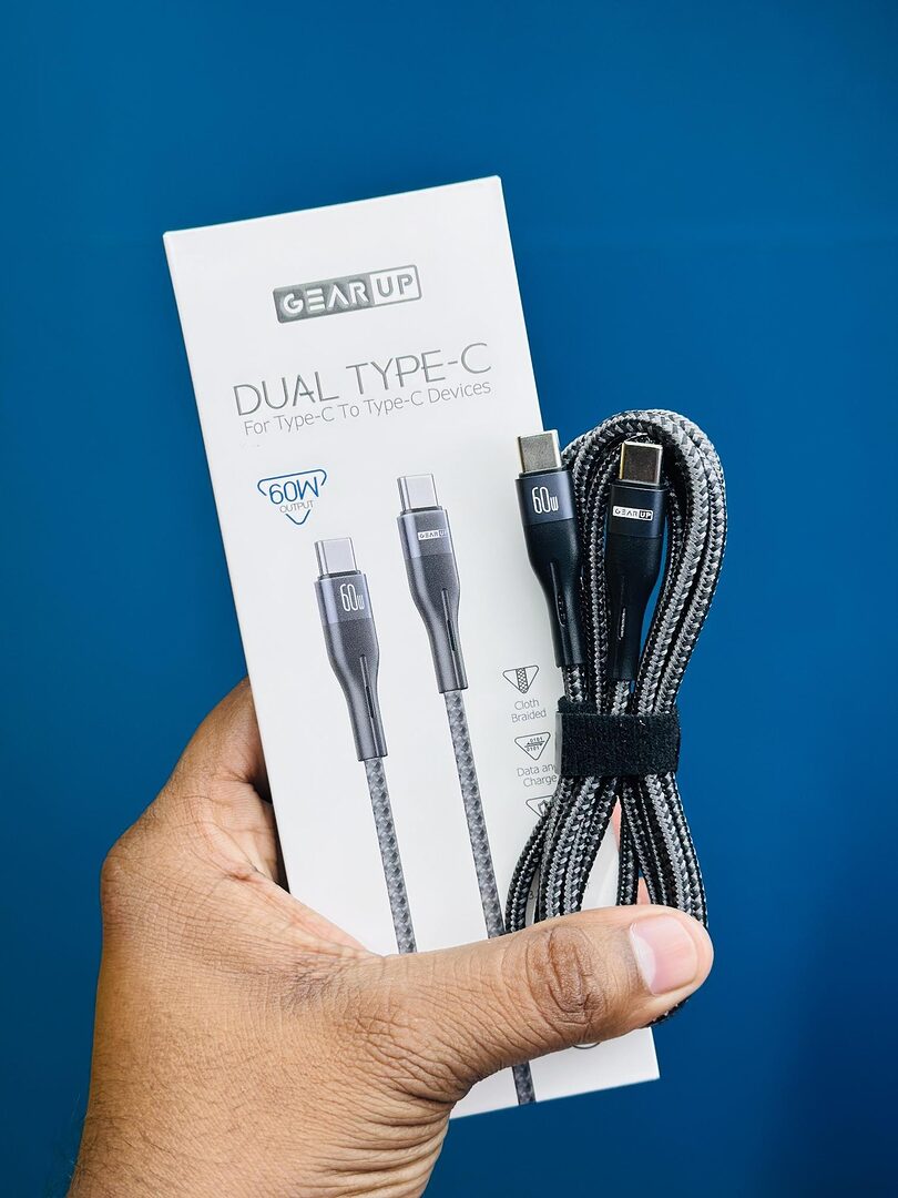 Gearup Cc6015 Type C To C 60W Pd Fast Charging &Amp; Data Cable – 1 5M C