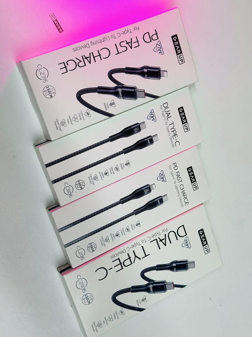 Gearup Cc6015 Type C To C 60W Pd Fast Charging &Amp; Data Cable – 1 5M D