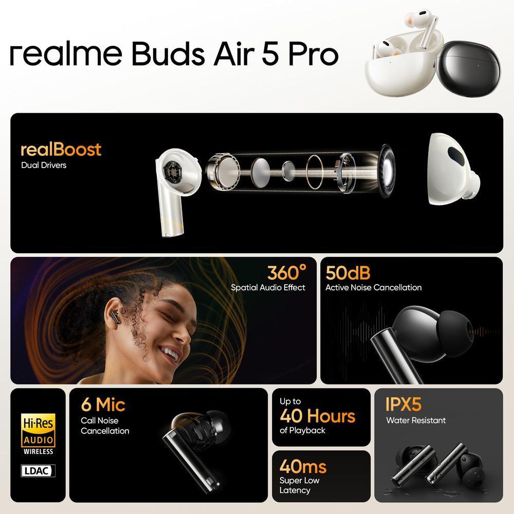Realme Buds Air 5 Pro Tws Earbuds D