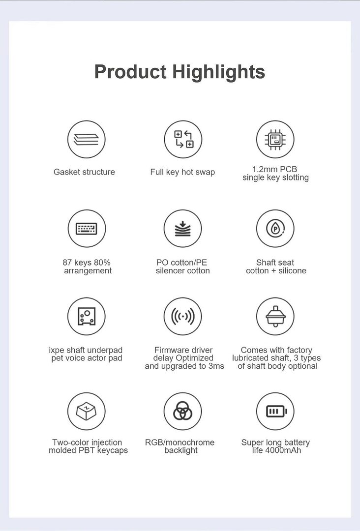 Aula F87 Gasket Tri Mode Rgb Hot Swap Mechanical Gaming Keyboard B Aula F87 Gasket Tri Mode Rgb Hot Swap Mechanical Gaming Keyboard B