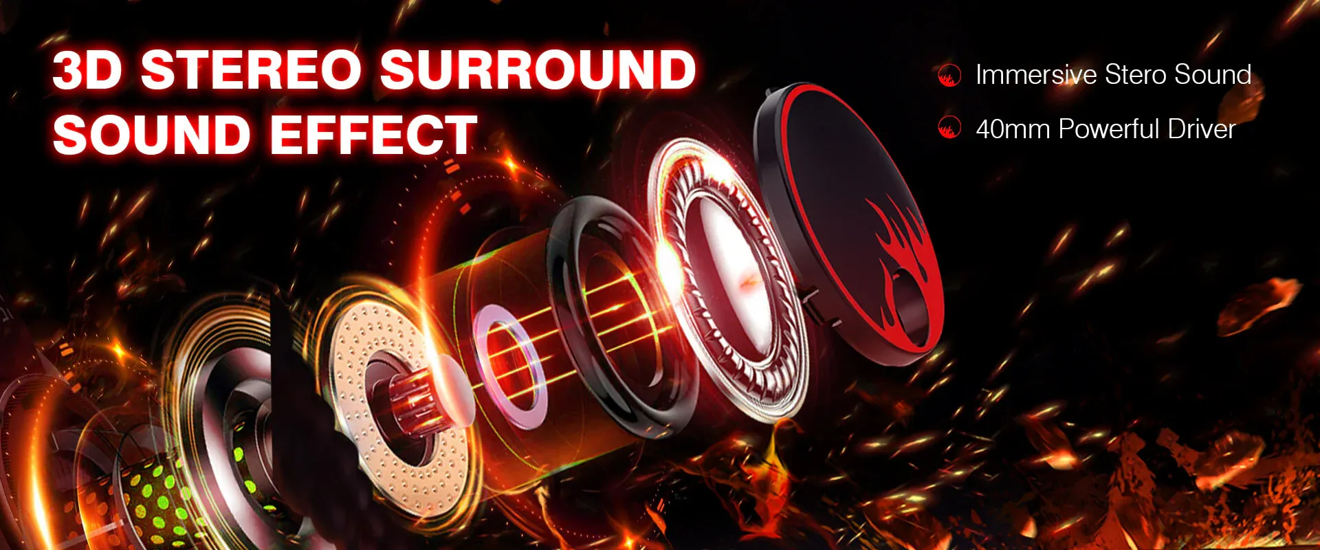 Eksa T8 Stereo Noise Cancelling Over Ear Gaming Headphone B