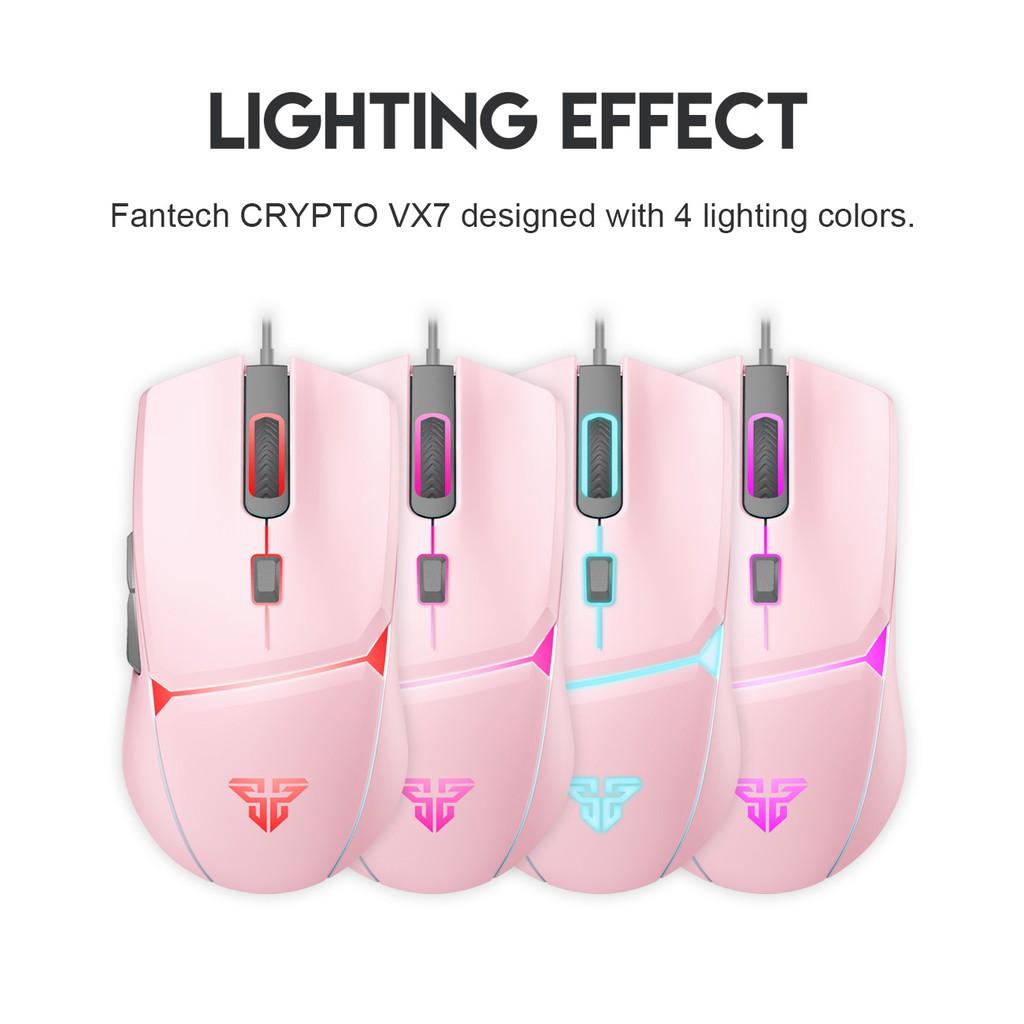 Fantech Crypto Vx7 Sakura Edition Wired Gaming Mouse A
