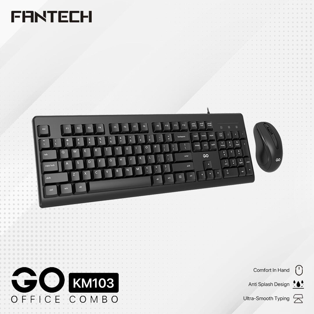 Fantech Go Km103 Wired Keyboard &Amp; Mouse Combo A