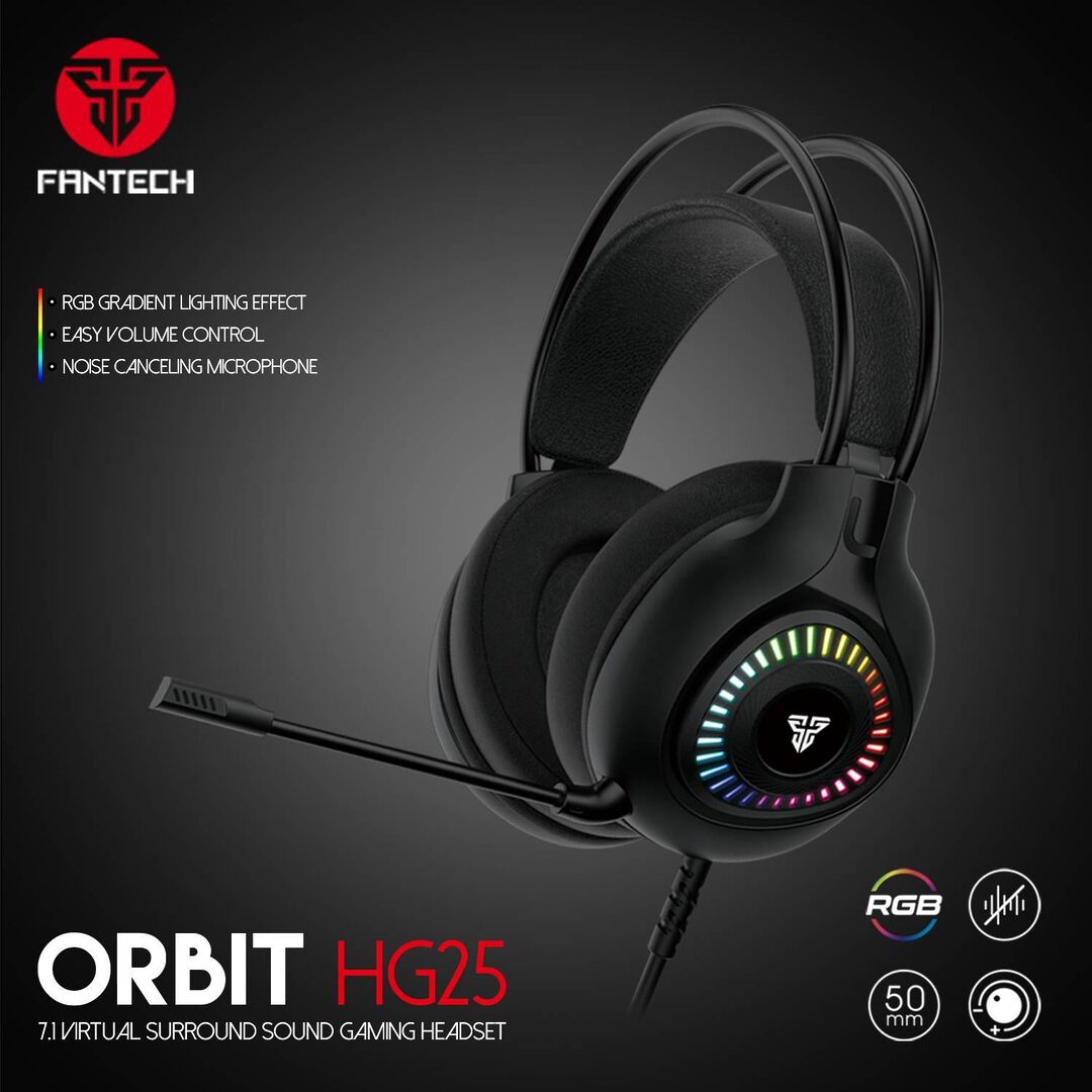 Fantech Hg25 Orbit Rgb Wired Gaming Headphone A Fantech Hg25 Orbit Rgb Wired Gaming Headphone A