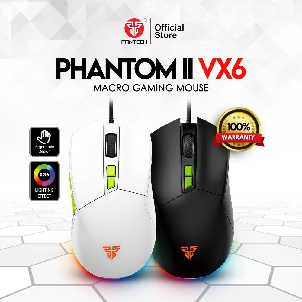 Fantech Phantom Ii Vx6 Ergonomic Macro Rgb Gaming Mouse A